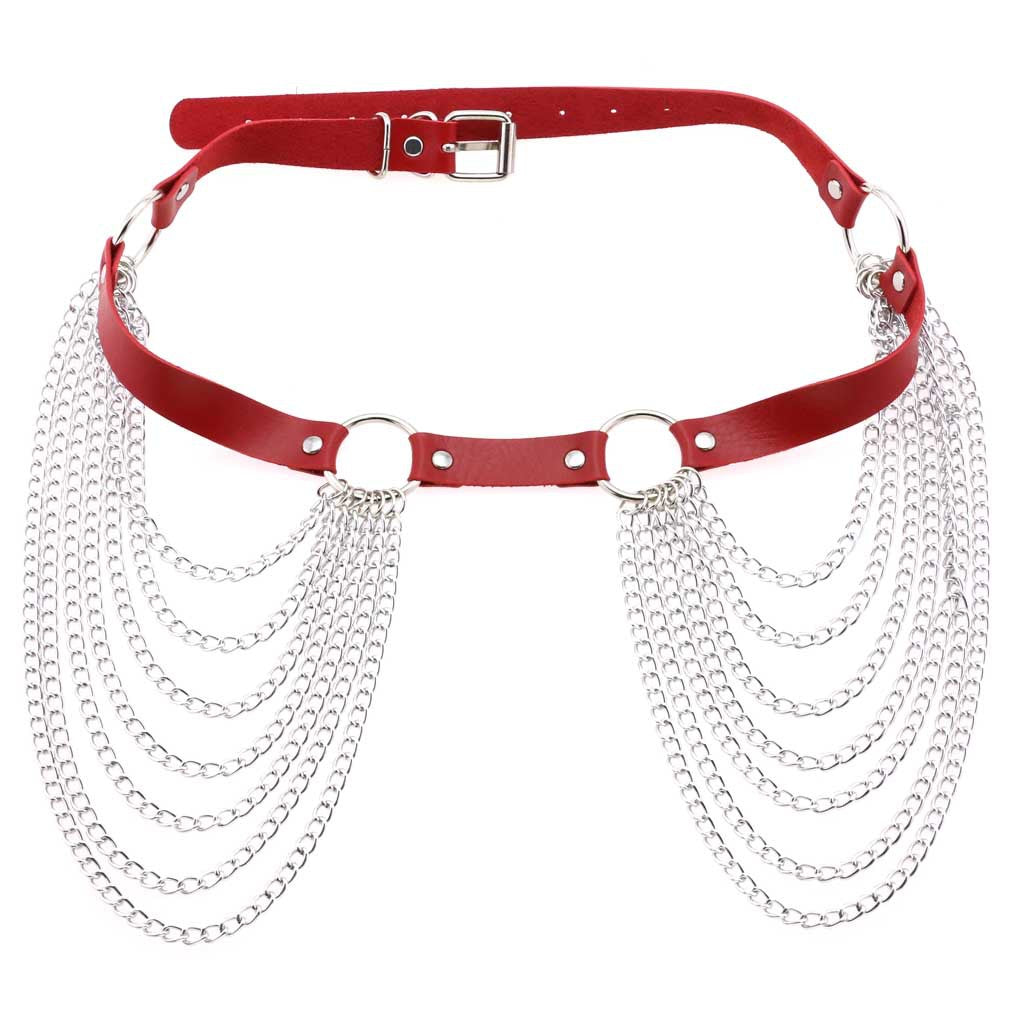 Chain tassel belt