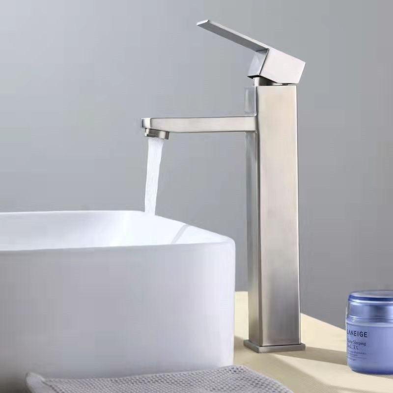 Table Basin Faucet Black Hot And Cold Square Household