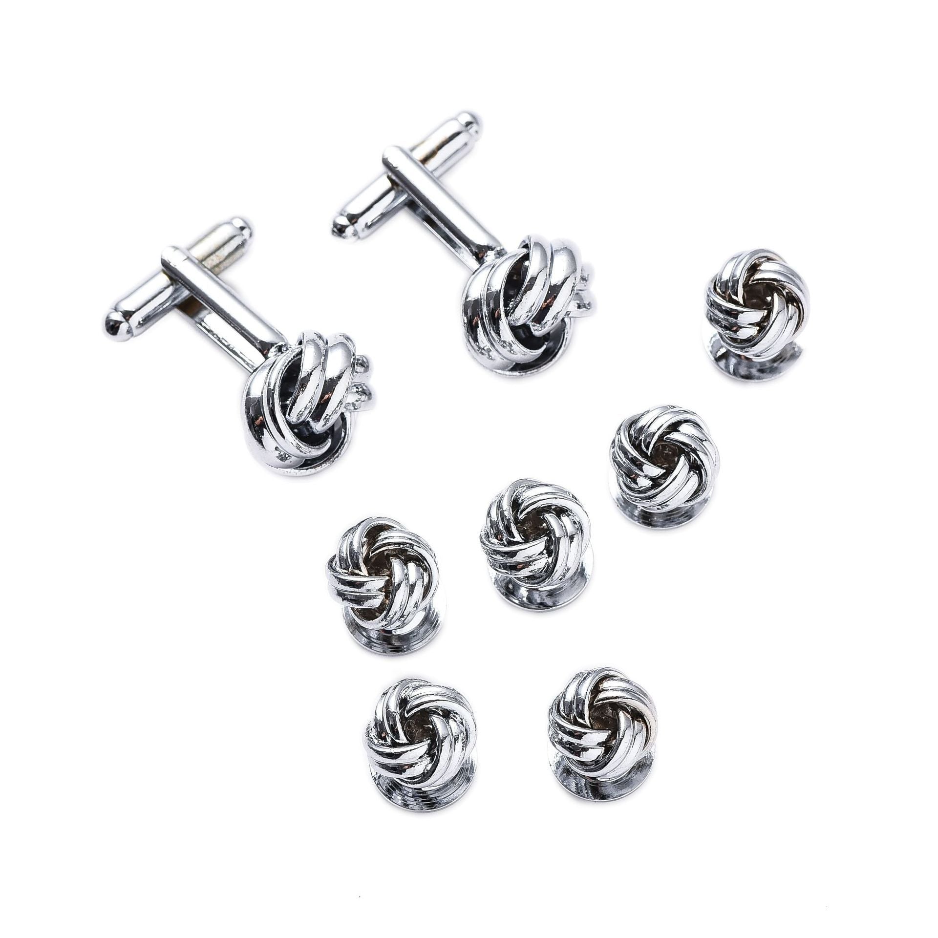 Boutons de manchette homme chemise française ronde goutte coque boutons de manchette combo 8 pièces