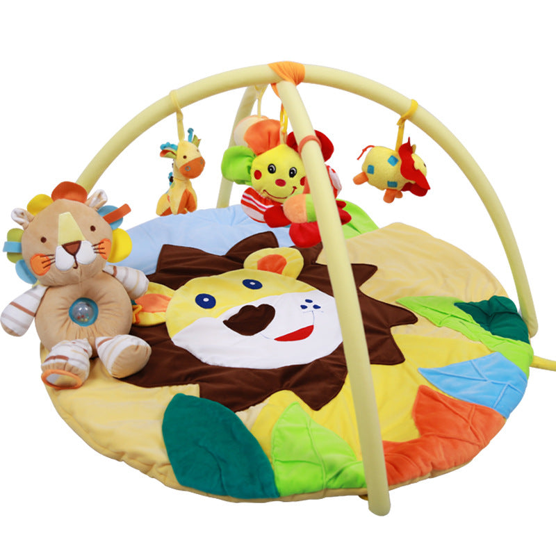 Tapis de jeu musical Lion à grosse tête, tapis d'éveil pour bébé, tapis rampant, jouets éducatifs