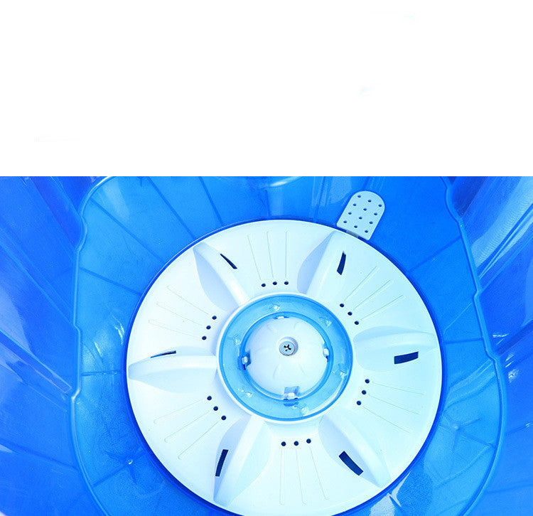 Small Mini Washing Machine Double Button Blue Light Cleaning