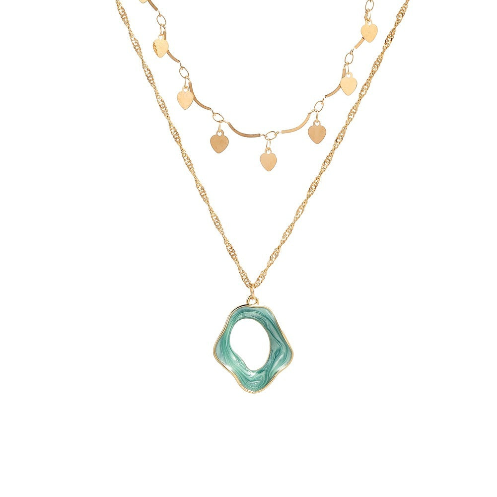 Japanese And Korean Love Niche Light Luxury Decoration Clavicle Necklace