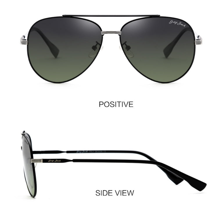 New Men's Polarized Metal Frame Sunshade Sunglasses