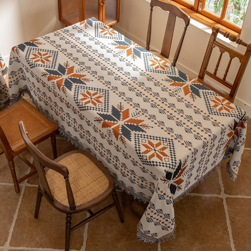Bohemian Tablecloth Cotton Yarn Tassel