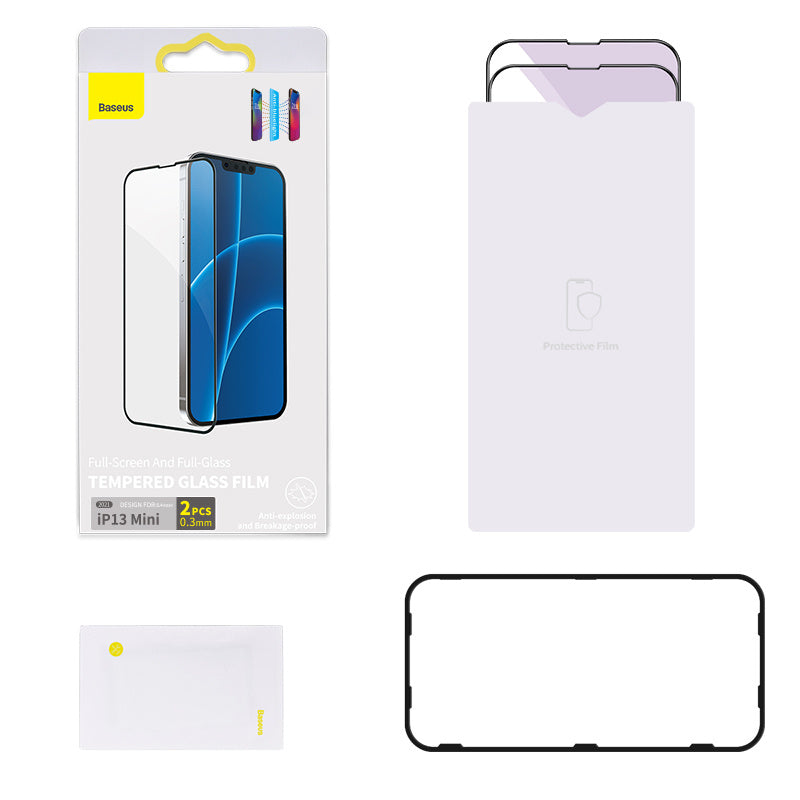 0.3mm Full Screen Full Glass Anti Blue Light Tempered Film For IP 5.4 Inch Model