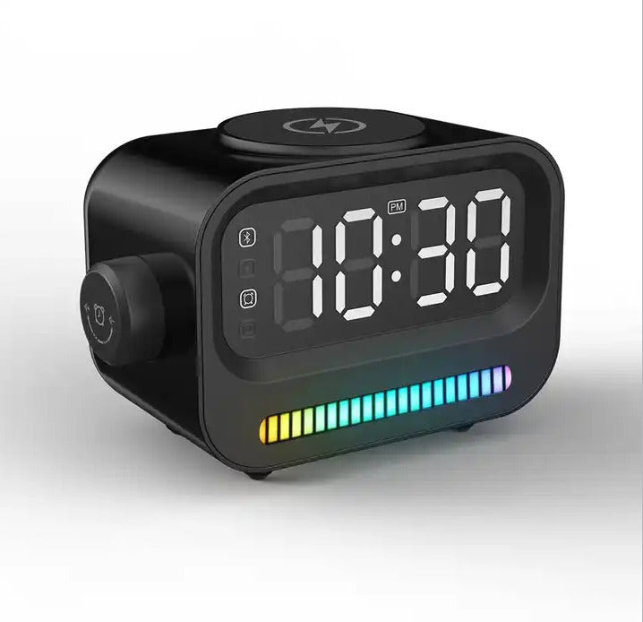 Atmosphere Light Digital Clock Alarm Clock Speaker Three-in-one
