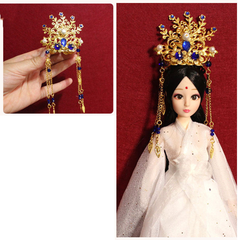 Ornements de poupée faits main antiques Accessoires pour cheveux à franges