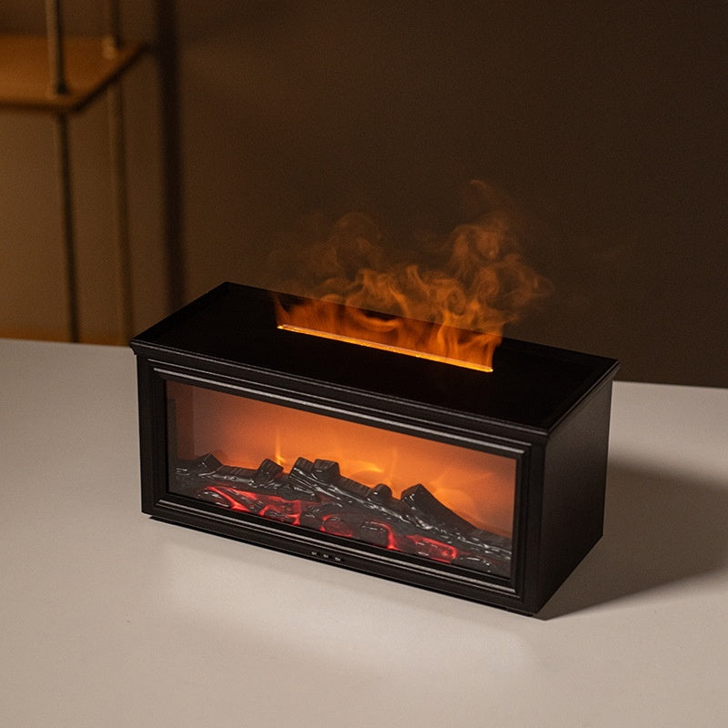 Diffuseur d'arôme de flamme de cheminée 3D de simulation de bureau domestique