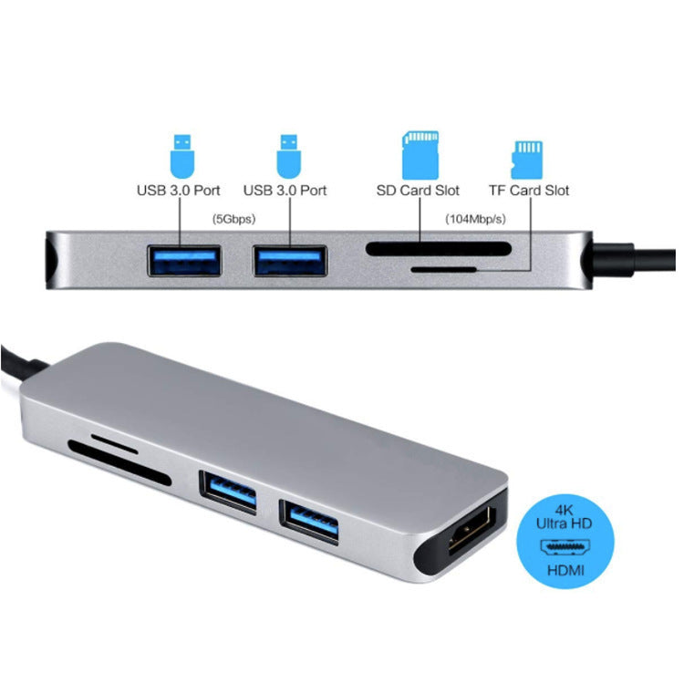 High Speed PD Charging USB-C Notebook Office Card Reader