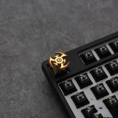 Diy Keycap Single Gyro Metal Keycap Mechanical Keyboard Cross Shaft Universal Single