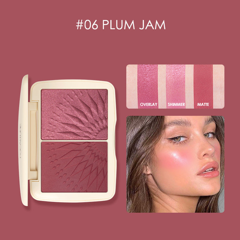 Three-dimensional Light Effect Highlighting Blush Shadow