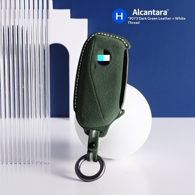 Car suede three-dimensional key bag