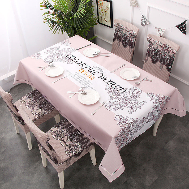 European Style Small  Cotton And Linen Tablecloth