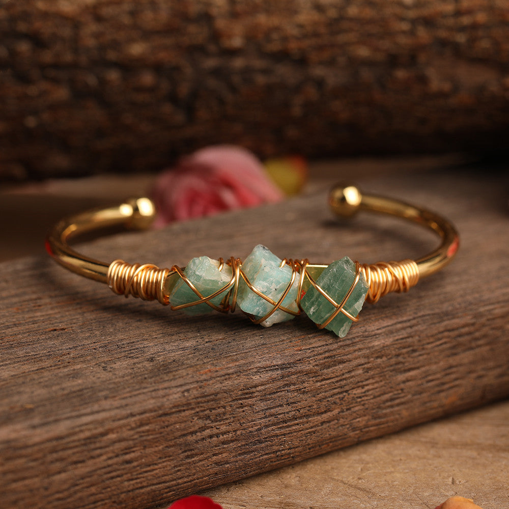 Ladies Stone Bead Amethyst Fashion Bracelet
