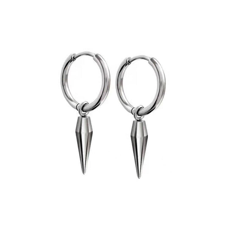 New Accessories Titanium Steel Tide Earrings Ear Studs Hip Hop Cool N Men's Stainless Steel Earrings