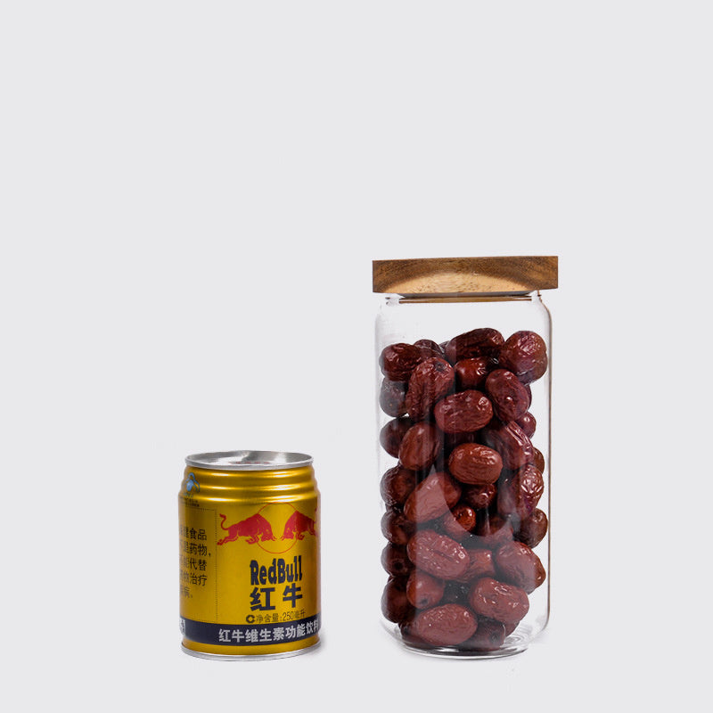 Kitchen Grain Clear Glass Jar Storage Bottle