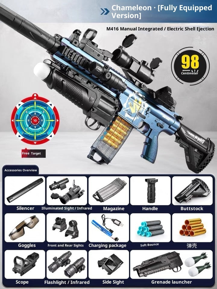 M416 Throw Shell Soft Bullet Gun AMT Toy Can Launch Boy