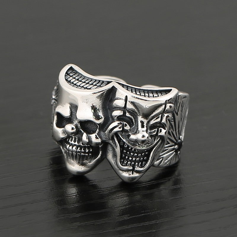 Thai Silver Trendy Silver Sterling Silver Retro Creative Ring