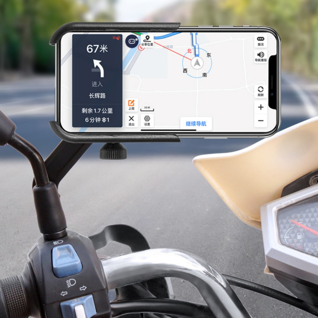 Plastic Minimalist Color-Block Electric Bike Phone Holder