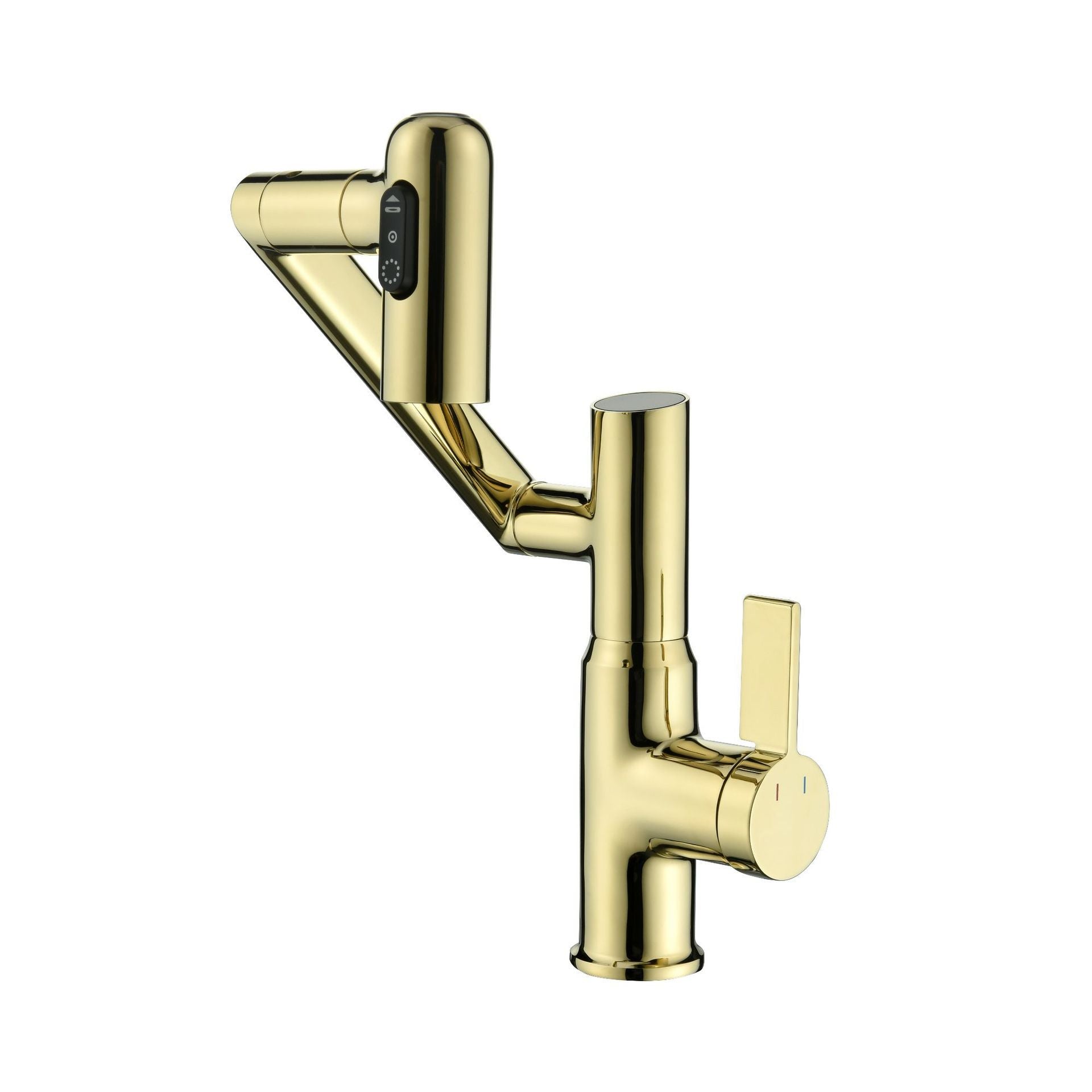 Copper Digital Display Basin Faucet Hot And Cold Bathroom