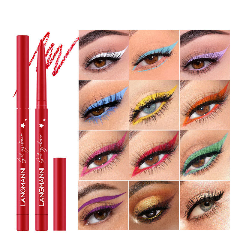 12-color Eyeliner Set Holds Makeup Without Smudging