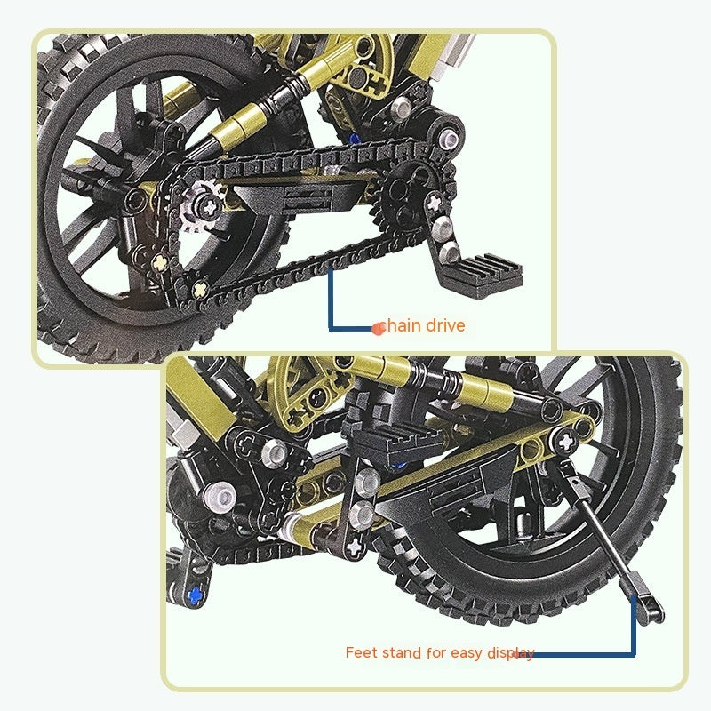 Mountain Bike Building Blocks Toy Technology Assembly Model