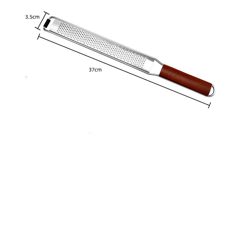Wooden Handle Stainless Steel Cheese Grater