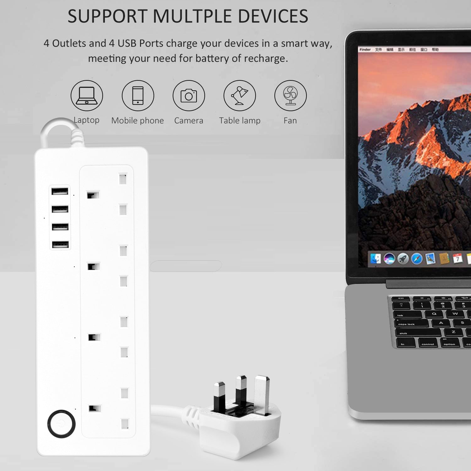 Graffiti Intelligent Remote WiFi British Standard Socket
