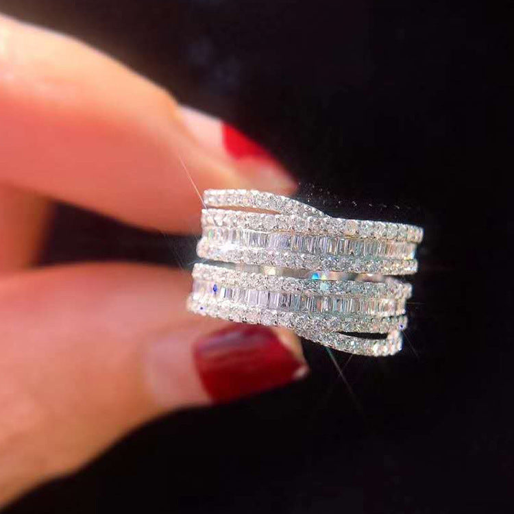 Luxury Wedding Band Eternity Ring For Women