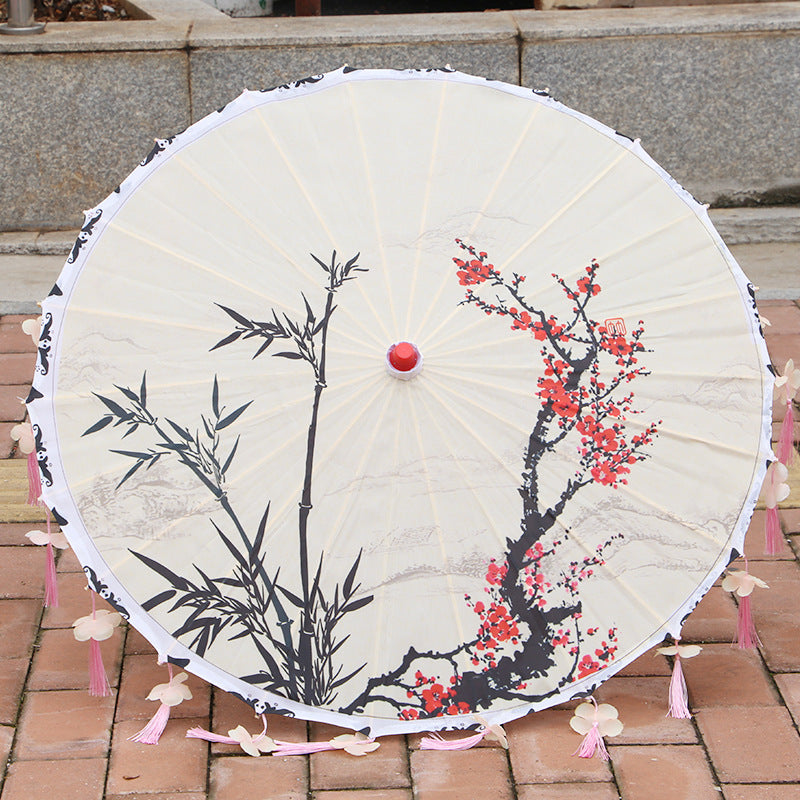 Handmade Dance Performance Printing Silk Umbrella