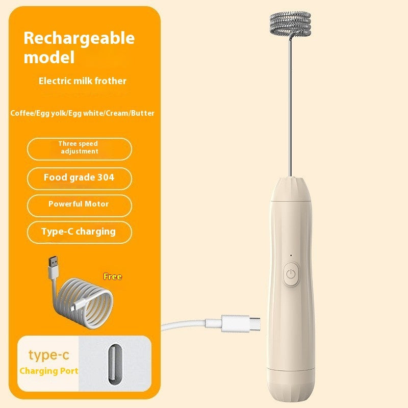Mini Handheld Coffee Baking At Home Milk Frother Electric Stirring Rod