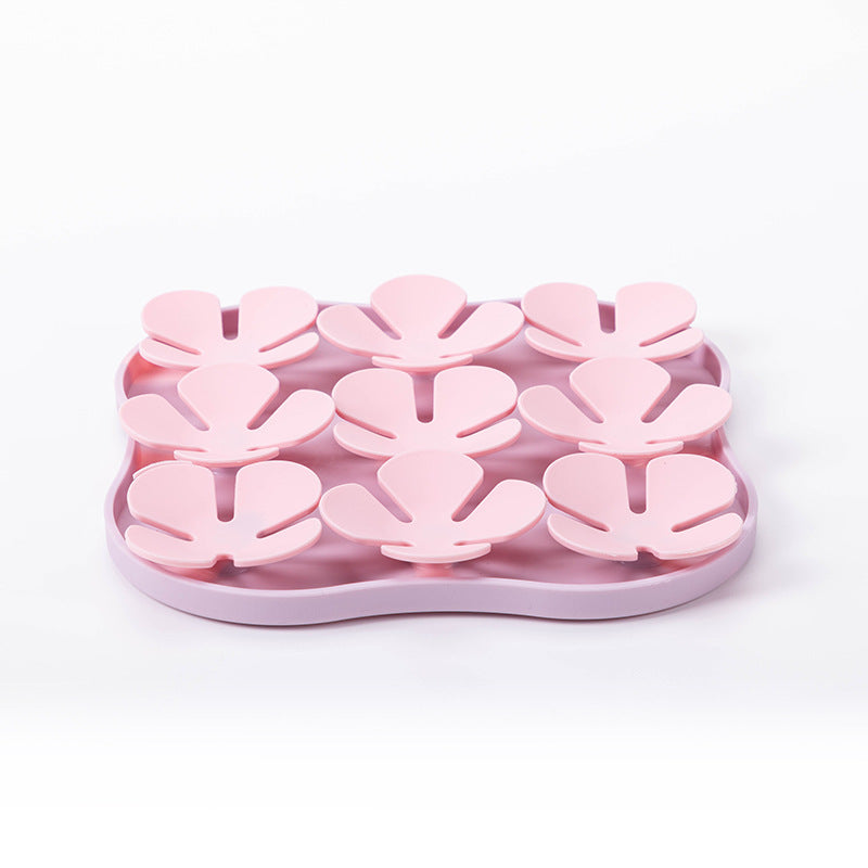 Slow Feeder Dog Bowls Silicone Slow Feeder Lick Down Eating Pet Calming Mat Anxiety Relief Training Wet Food Lick Pad With Suction Cup Interactive Feed Game Toy All Breed Dogs