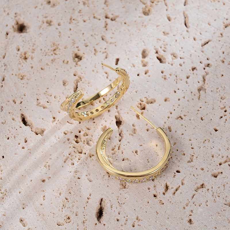 Fashion Metal Irregular Pop Earrings