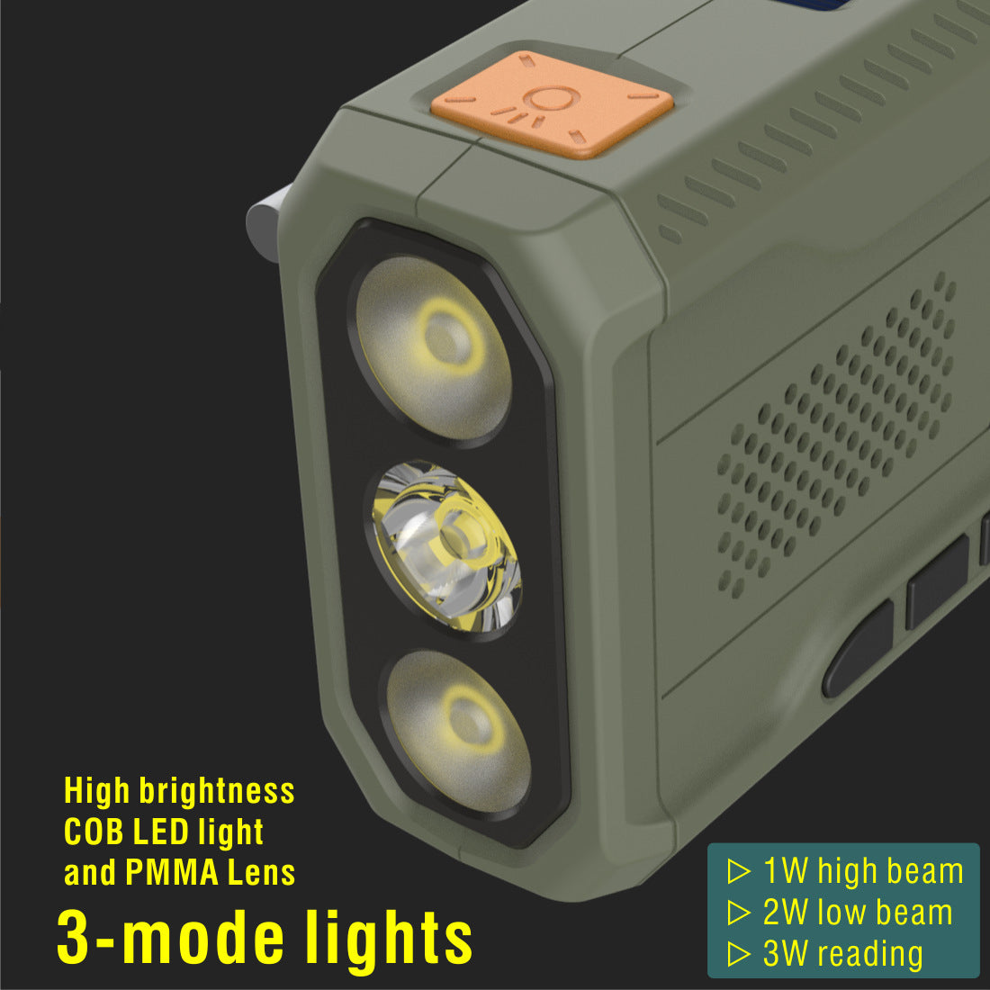 Emergency Radio With Bluetooth Function Hand Solar