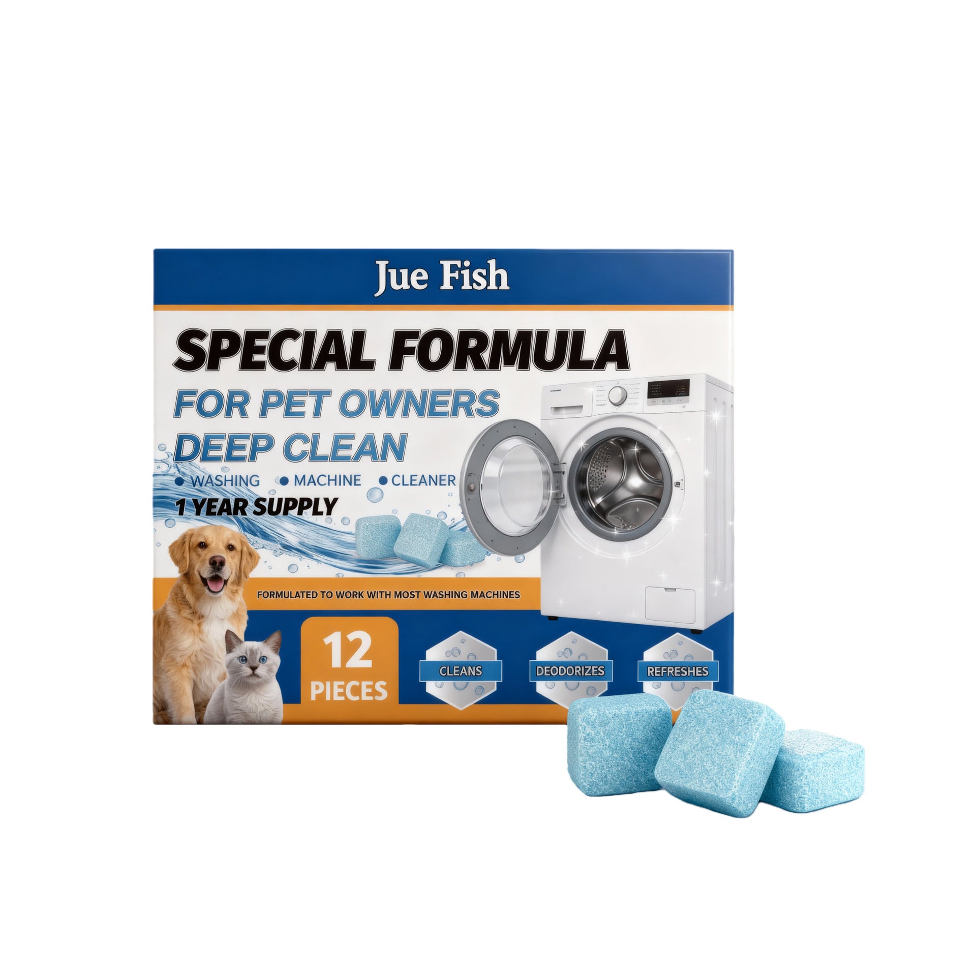 Cleaning Tablets For Pet-specific Washing Machines