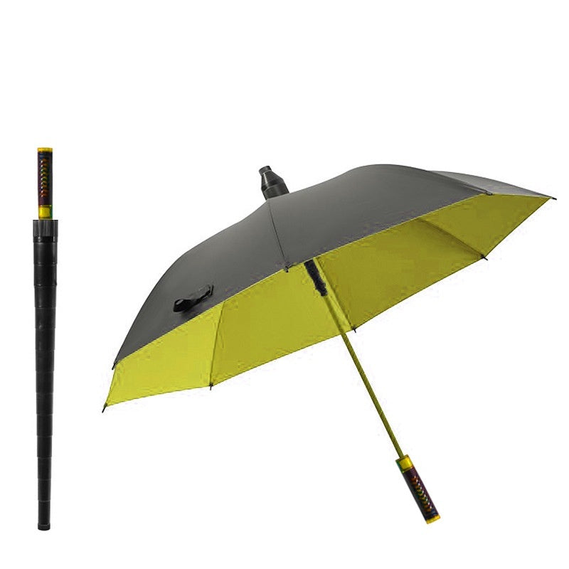 Non-wet Car Straight-rod Wind-resistant Black Tape Long-handle Advertising Umbrella