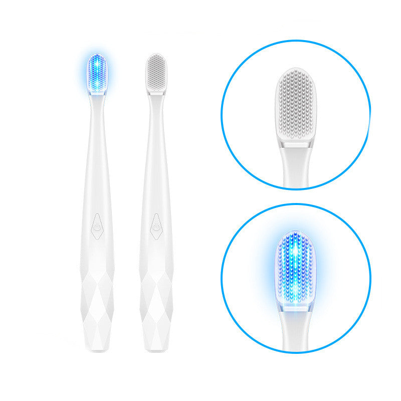 Blue Light Emitting Electric Toothbrush Cleaning Care