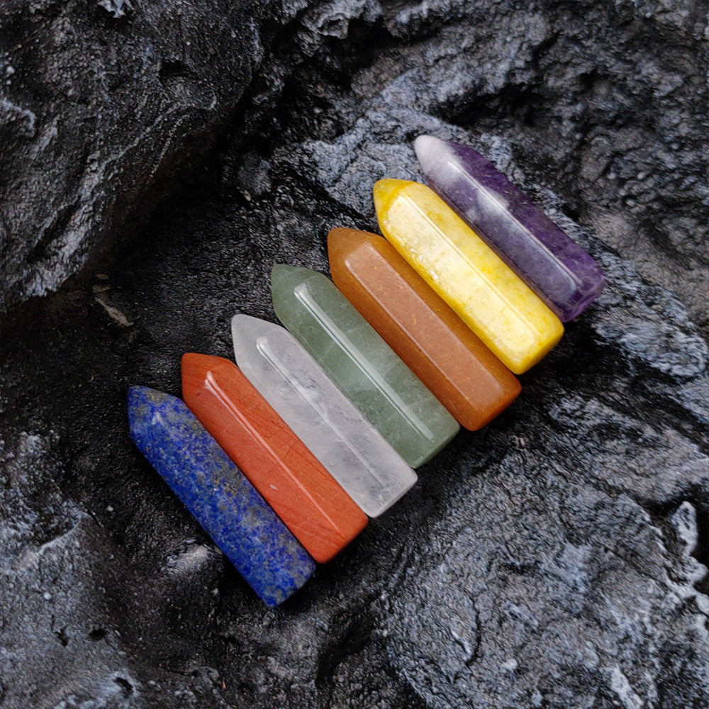 Crystal Agate Jade Colorful Stone Arrow Winding Set