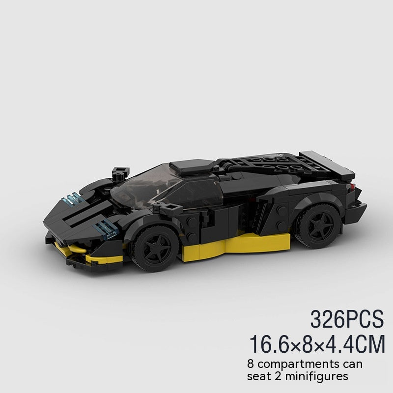 Small Particle Racing MOC Building Blocks DIY Educational Toy Model