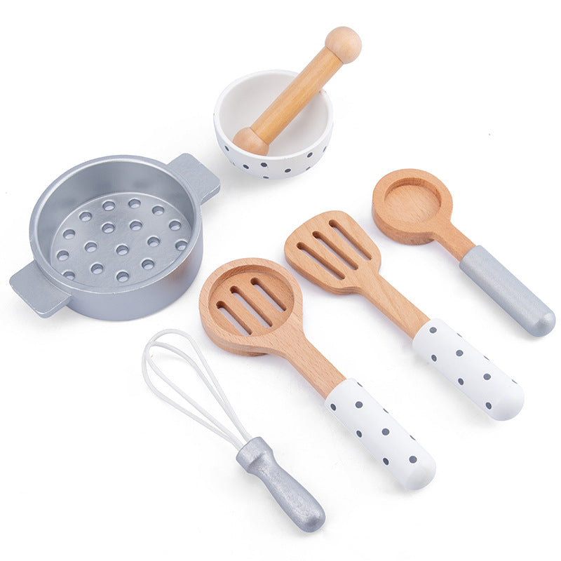 Children's Fruit And Vegetable Toy Set Play House Wooden Fruit And Vegetable Model Salad Tableware