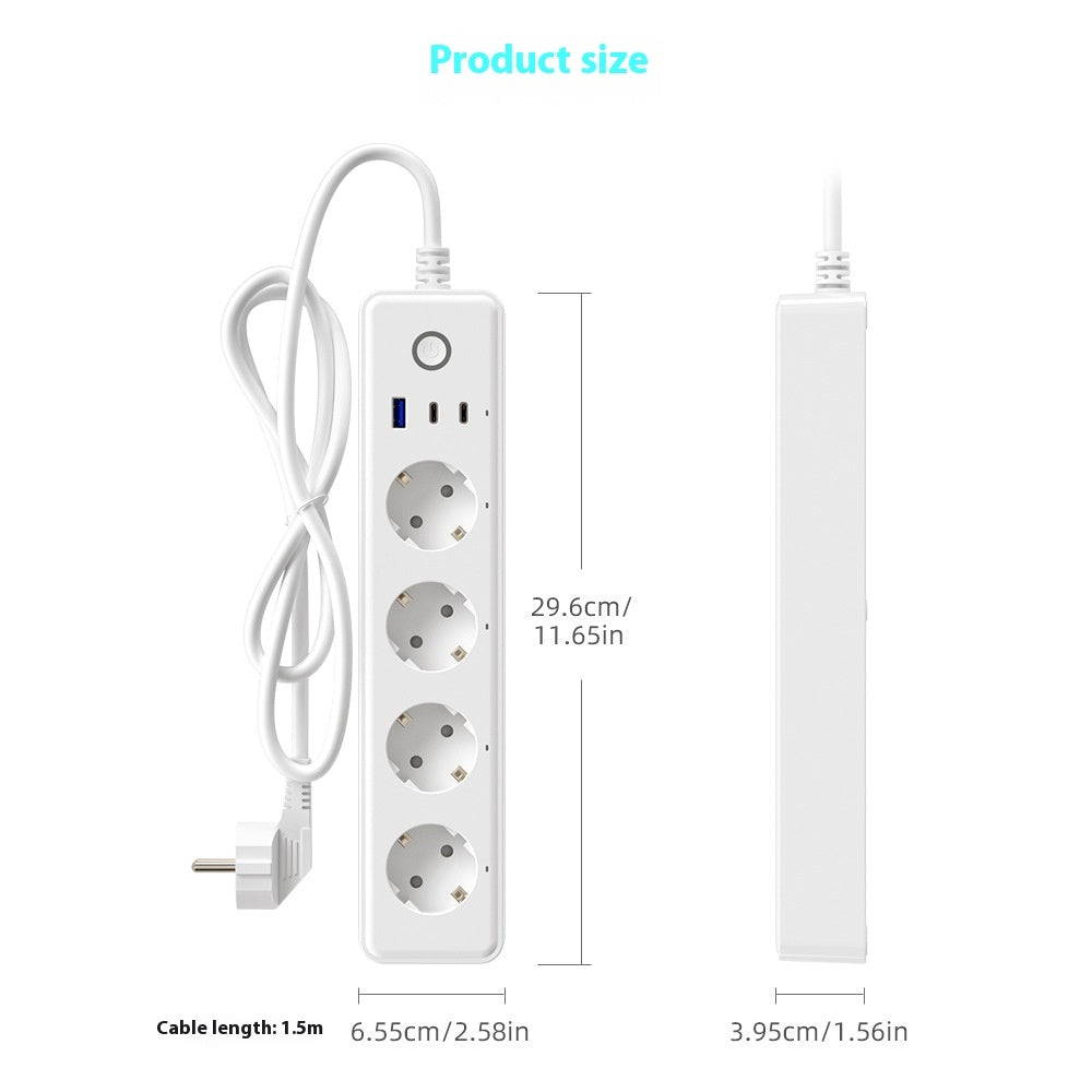 Graffiti Smart WiFi European Standard Power Strip Home