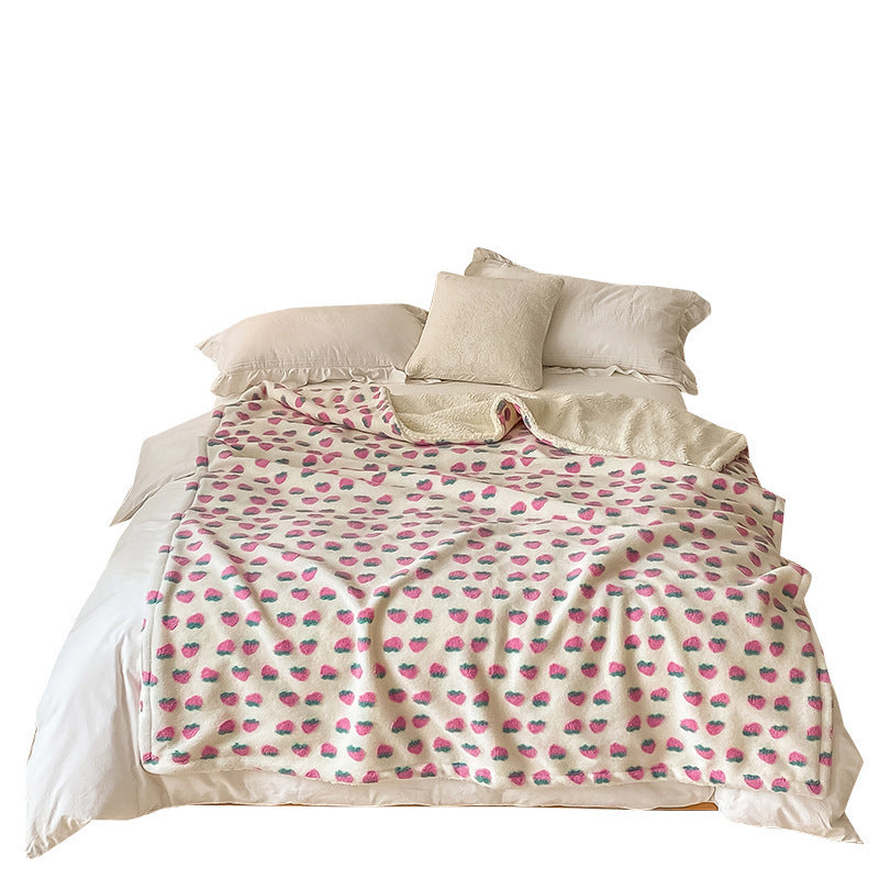 Thickened Double-layer Three-dimensional Wool Blanket Nap Blanket