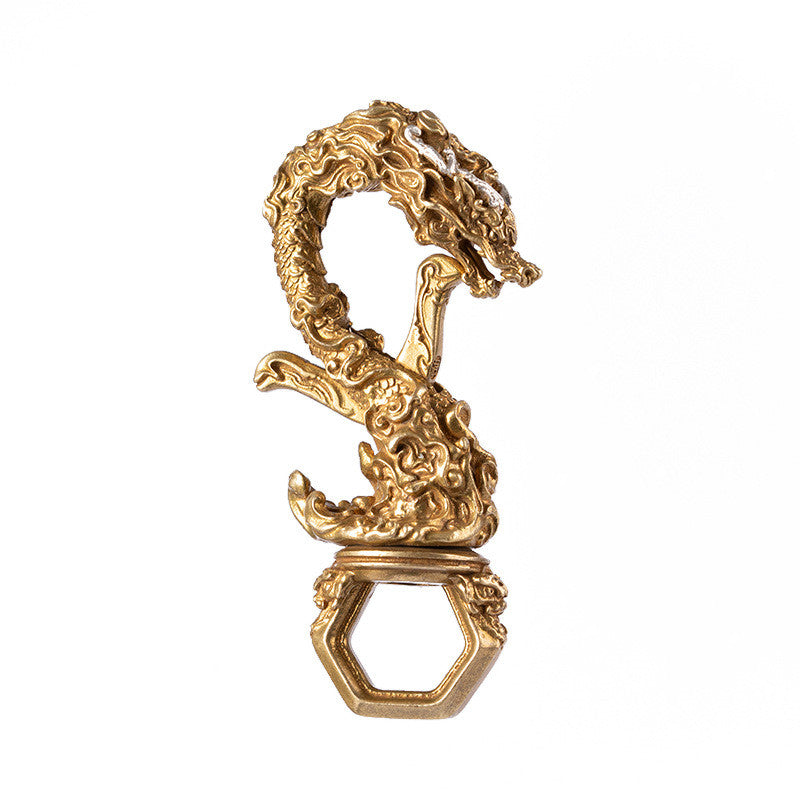 Men's Fashion Personality Zodiac Dragon Keychain