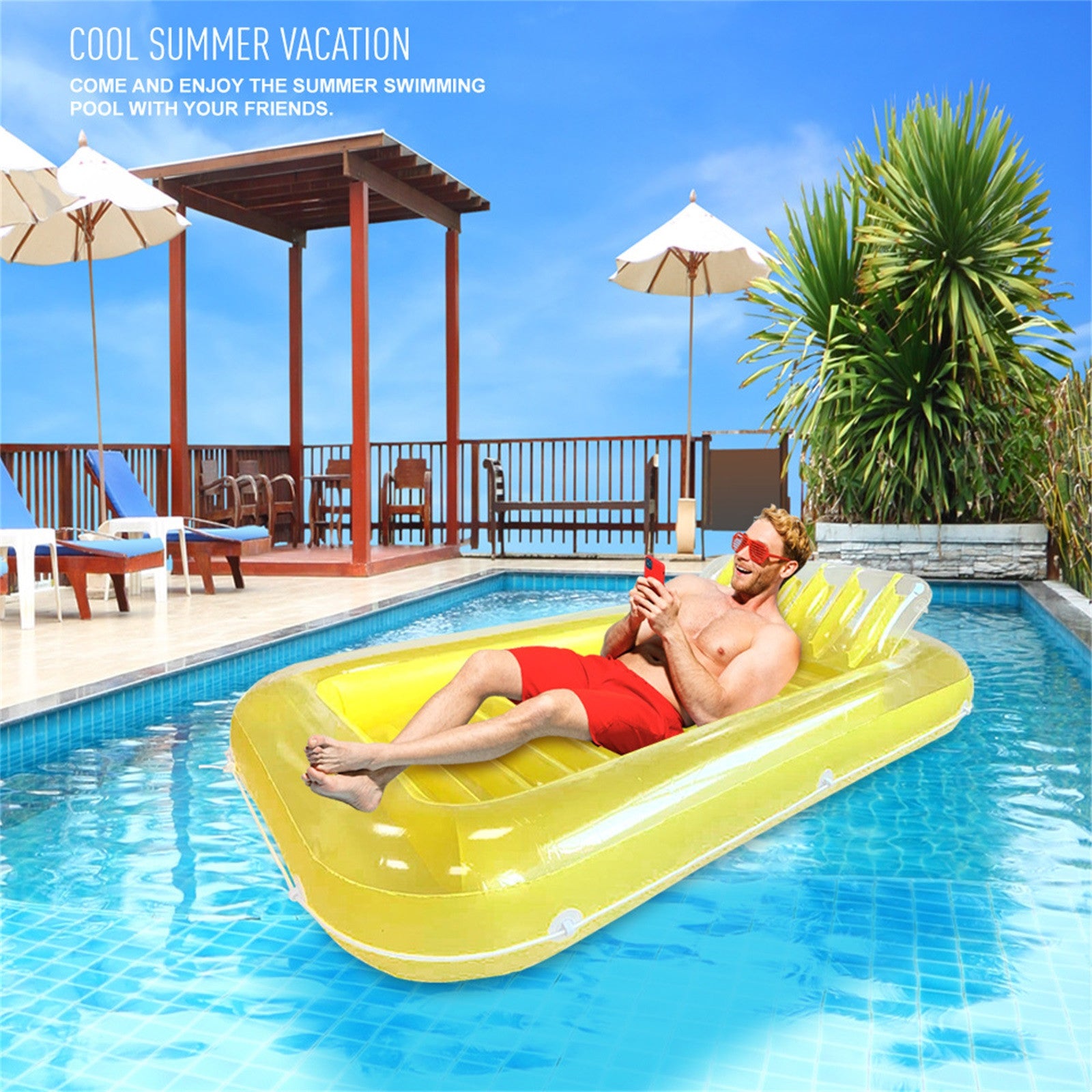 Home Swimming Pool Beach Inflatable Floating Air Cushion Water Sports