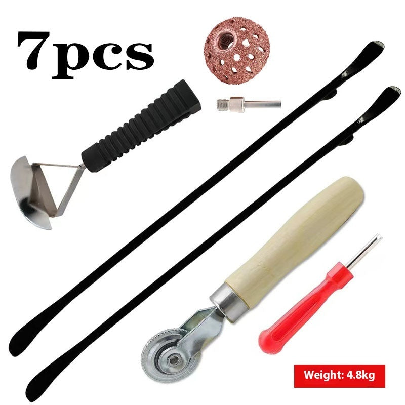 Tire Changer Tool Wrecking Bar Tire Repair Solid Black Wrecking Bar