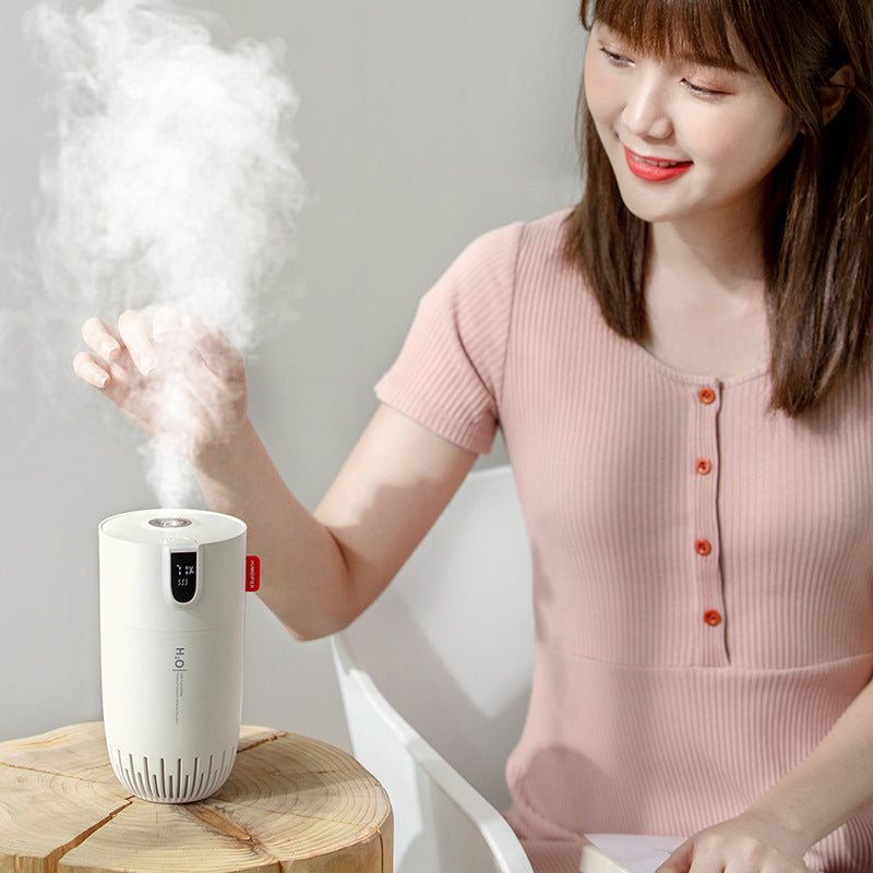 New A2 Humidifier Aromatherapy Humidifying Air Purification USB Home Office Desktop LED Digital Display Warm Light Humidifier
