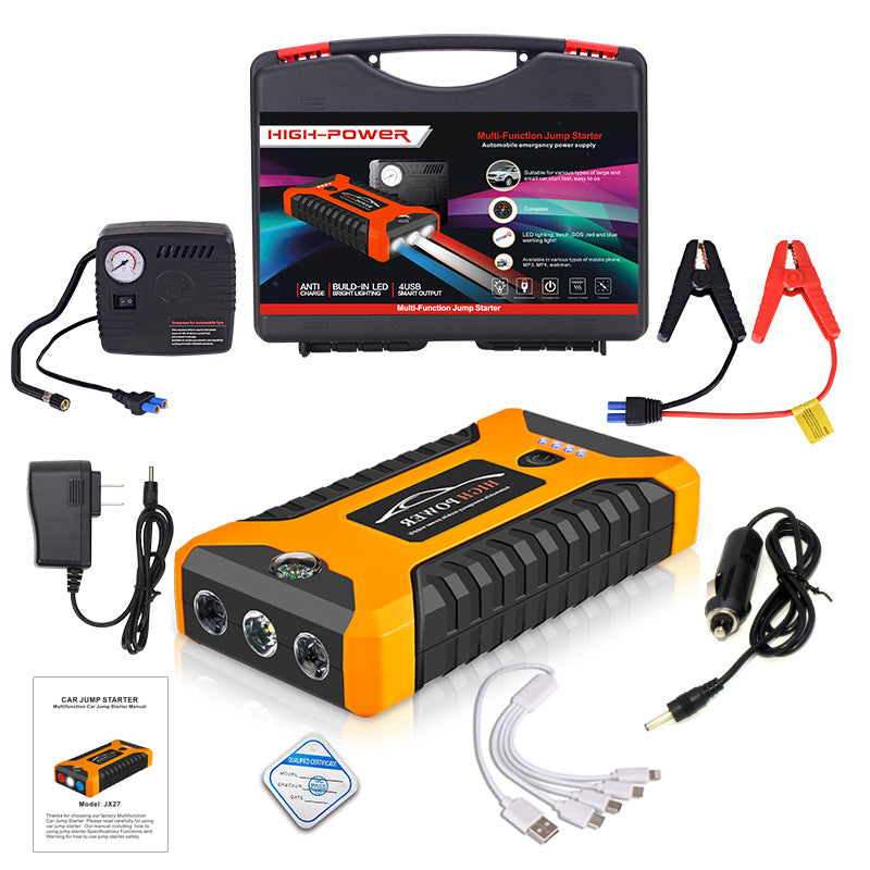 Vehicle Emergency Starting Power 12V Charging Strap SOS Lamp