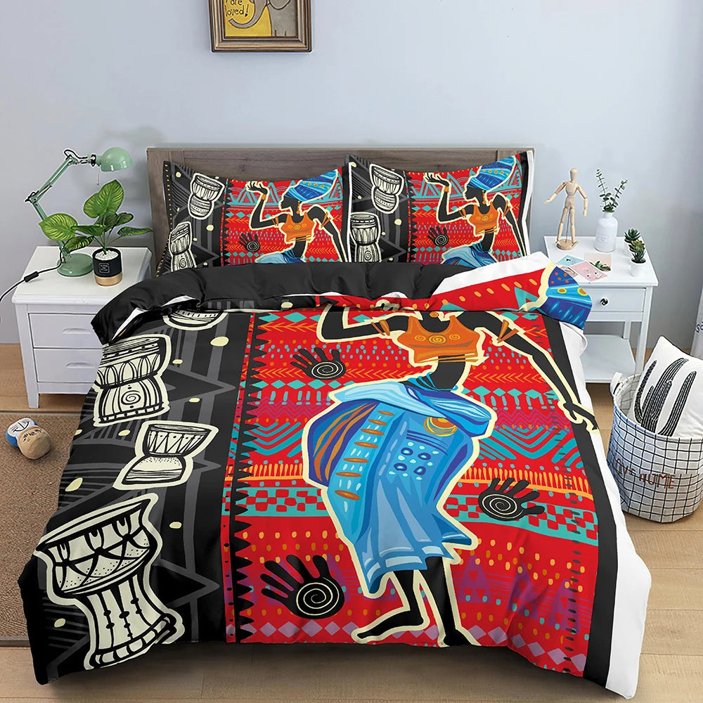 African National Bedding Suit With Pringting