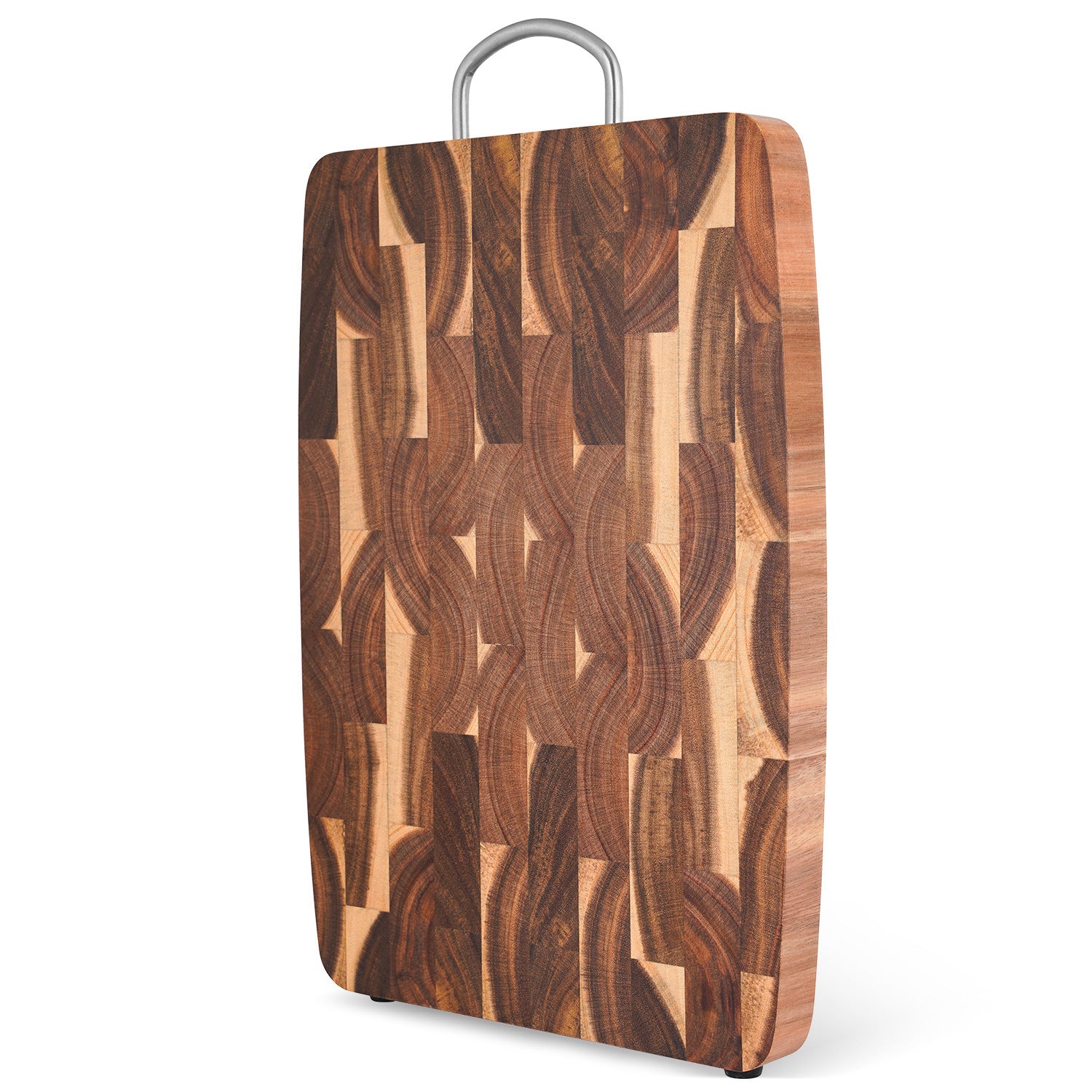 Household Kitchen Large Geometric Grid Splicing Acacia Mangium Chopping Board