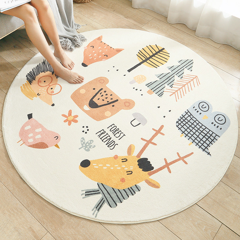 Home Living Room Bedroom Bedside Round Floor Mat